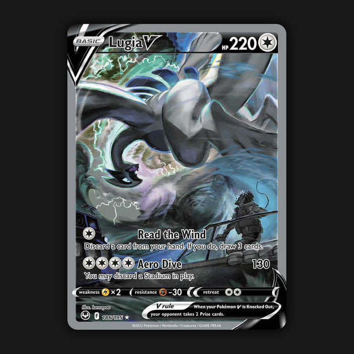 Pokemon TCG Lugia V 186/195 Alt Art Silver Tempest Near Mint