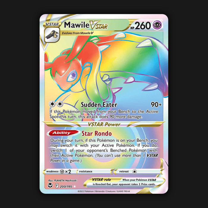 Pokemon TCG Mawile VSTAR - 200/195 Silver Tempest Secret Rare Near Mint