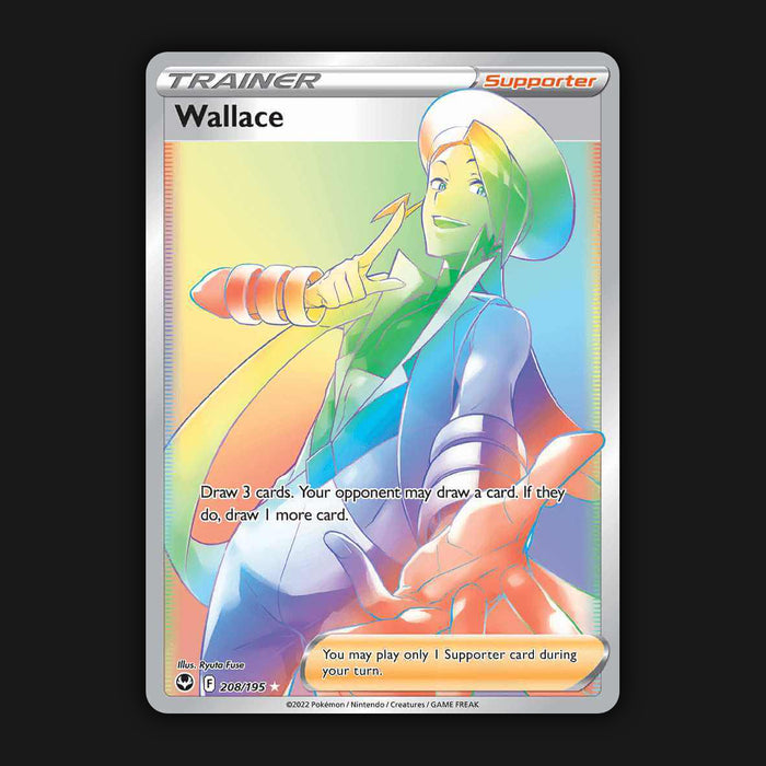 Pokémon TCG Wallace Sword & Shield - Silver Tempest 208/195 Holo Secret Rare NM