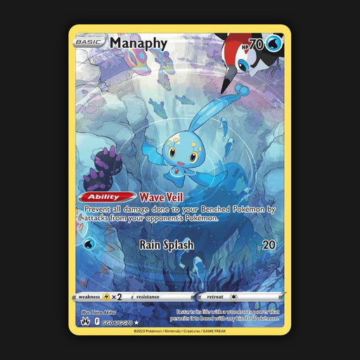 Manaphy GG06/GG70 Pokemon Crown Zenith Galarian Gallery Holo Ultra Rare NM