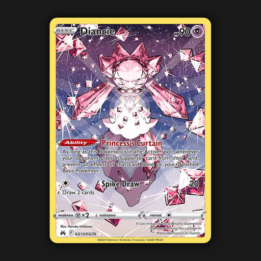 Pokemon TCG Diancie GG13/GG70 Crown Zenith Full Art Holo Near Mint