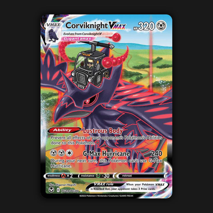 Pokemon TCG Corviknight VMAX TG19/TG30 Ultra Rare - Silver Tempest Near Mint