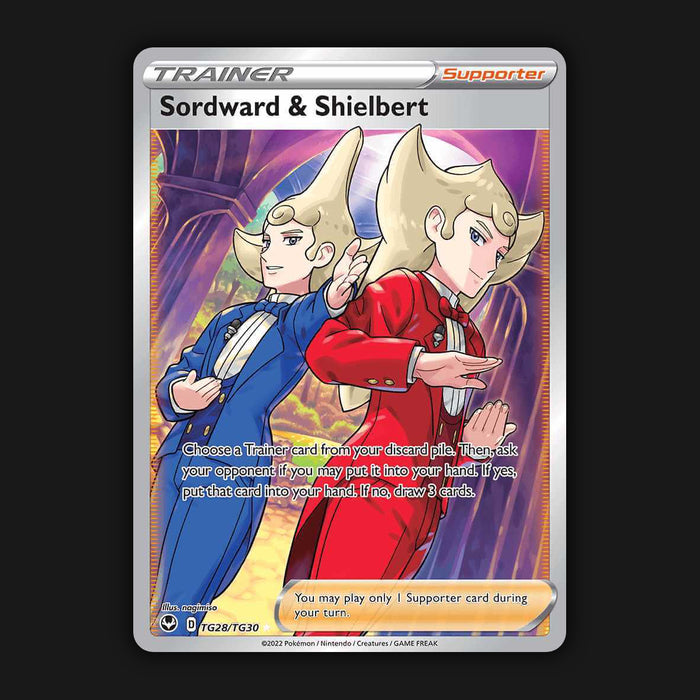 Pokémon TCG Sordward & Shielbert TG28/TG30 Silver Tempest Trainer Gallery NM