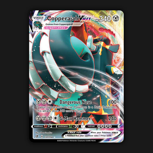 Pokemon TCG Copperajah VMAX 137/192 Rebel Clash Ultra Rare NM