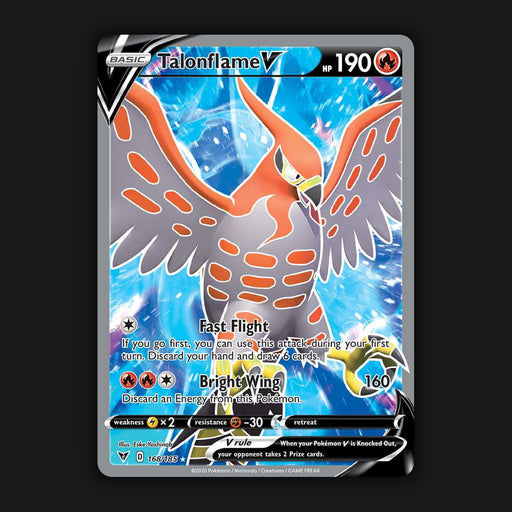 Pokemon TCG Talonflame V 168/185 - Vivid Voltage Ultra Rare Full Art Near Mint