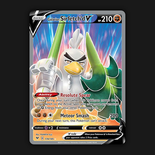 Pokemon TCG Galarian Sirfetch'd V 174/185 - Vivid Voltage Full Art Ultra Rare NM