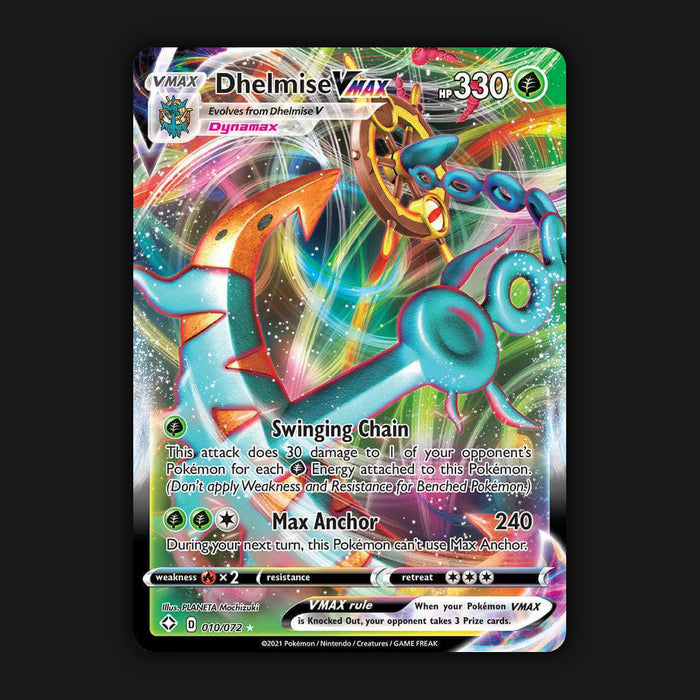 Pokemon TCG Dhelmise VMAX 010/072 Ultra Rare Shining Fates NM