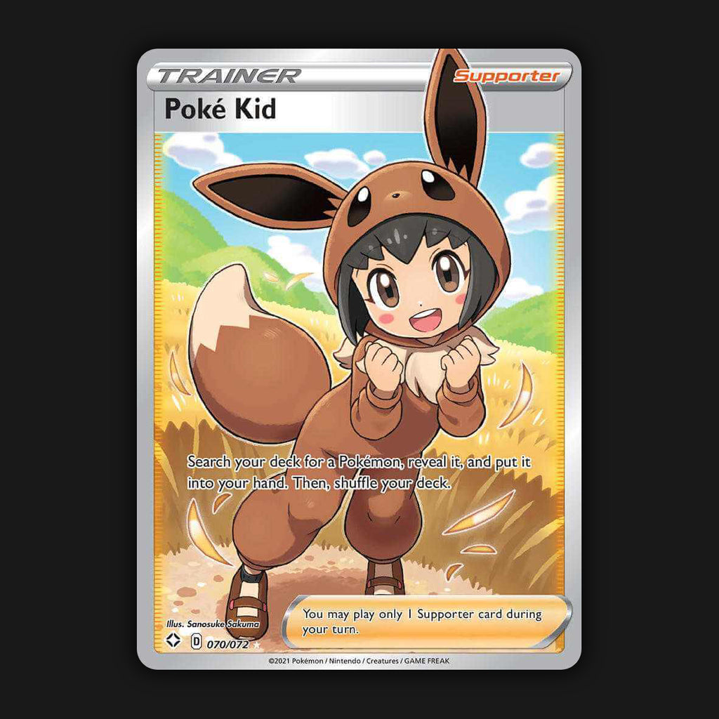 Pokemon TCG Poke Kid 070/072 Full Art Ultra Rare Shining Fates NM