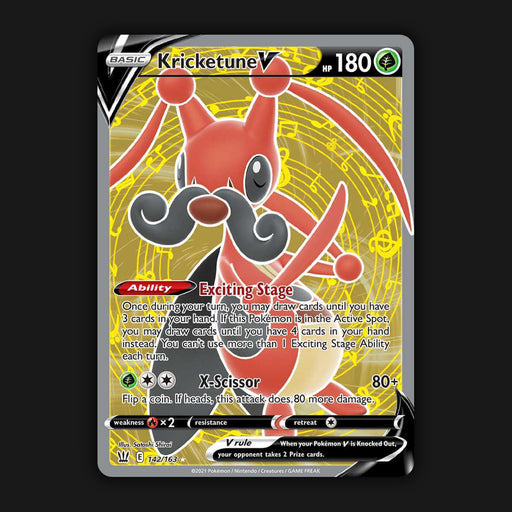 Pokemon TCG Kricketune V 142/163 Full Art Ultra Rare Battle Styles NM