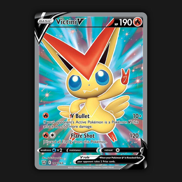 Pokemon TCG Victini V 144/163 Full Art Ultra Rare Battle Styles NM