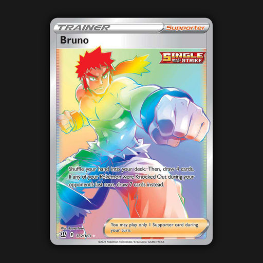 Pokémon TCG Bruno Sword & Shield - Battle Styles 172/163 Holo Secret Rare NM