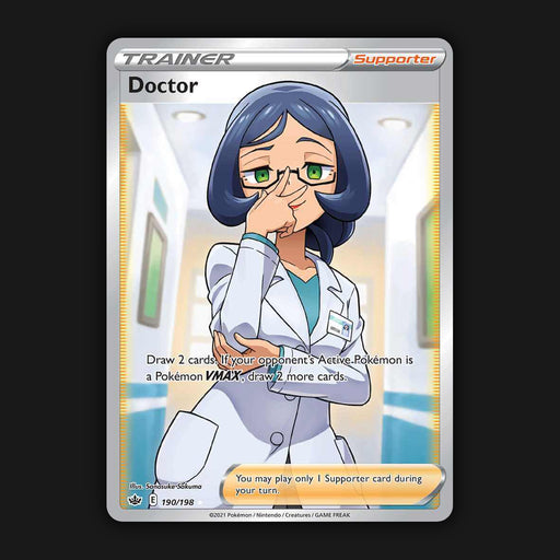 Pokemon TCG Doctor 190/198 Full Art Ultra Rare Chilling Reign NM