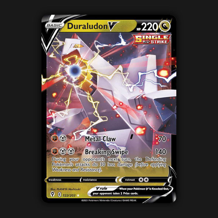Pokemon TCG Duraludon V 122/203 Ultra Rare Evolving Skies NM