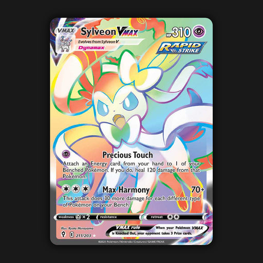 Pokemon TCG Sylveon VMAX 211/203 Secret Rainbow Ultra Rare Evolving Skies NM
