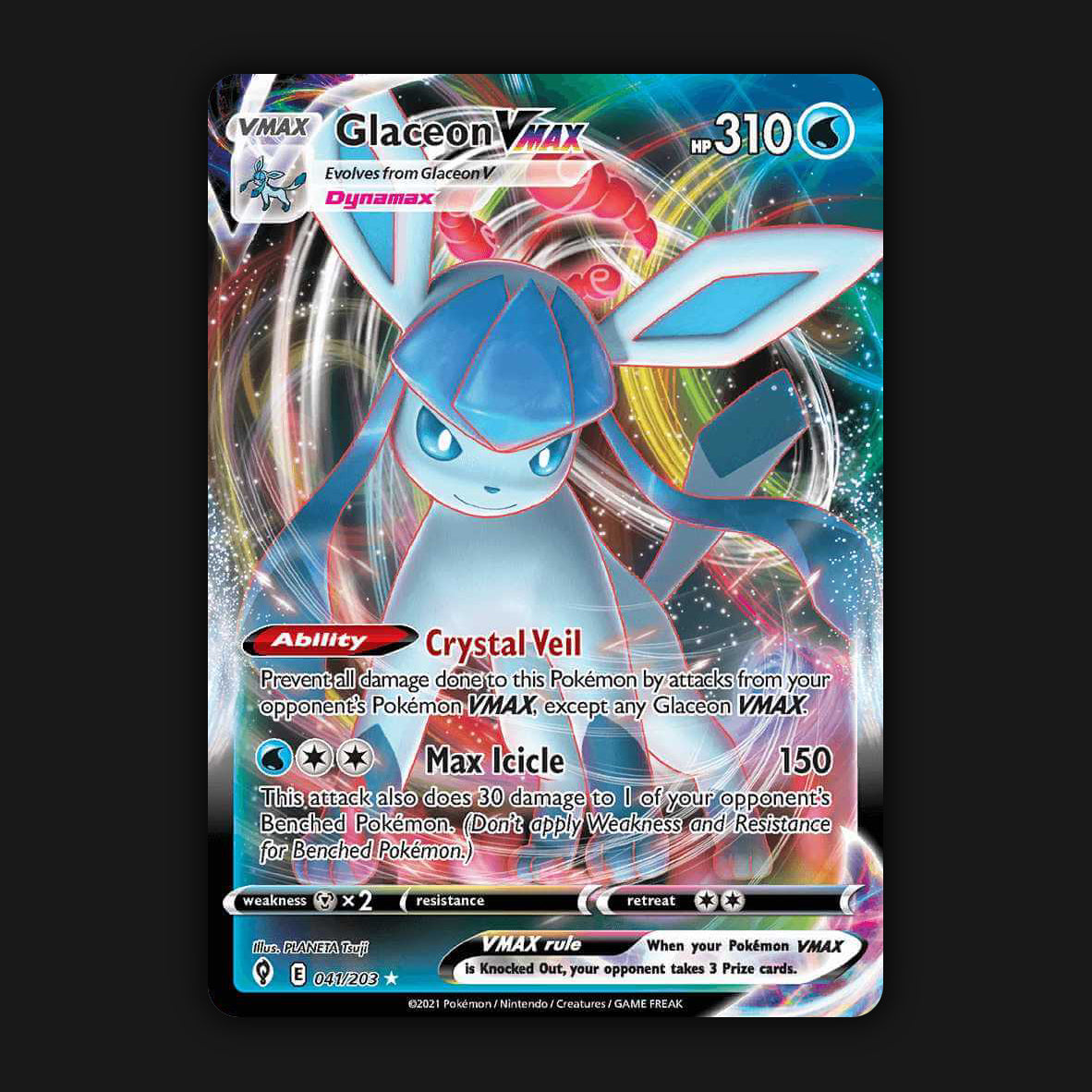 Glaceon VMAX ポケモンカード Glaceon VMAX ポケモンカード Glaceon VMAX | Evolving Skies | TCG
