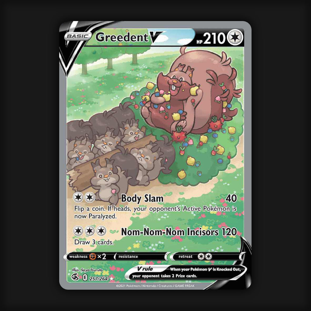 Pokemon TCG Greedent V 257/264 - Fusion Strike Alternate Art Near