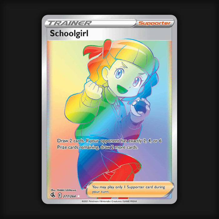 Pokémon TCG Schoolgirl Fusion Strike 277/264 Holo Secret Rare Near Mint