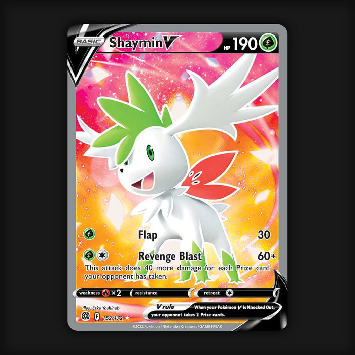 Pokemon TCG Shaymin V 152/172 Full Art Ultra Rare Brilliant Stars NM