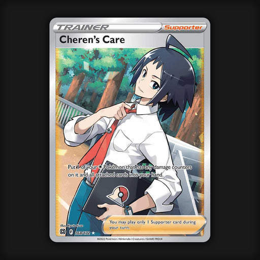 Pokemon TCG Cheren's Care 168/172 Full Art Ultra Rare Brilliant Stars NM