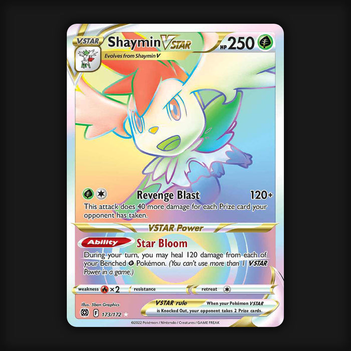 Pokemon TCG Shaymin VSTAR 173/172 Secret Ultra Rare Brilliant Stars NM