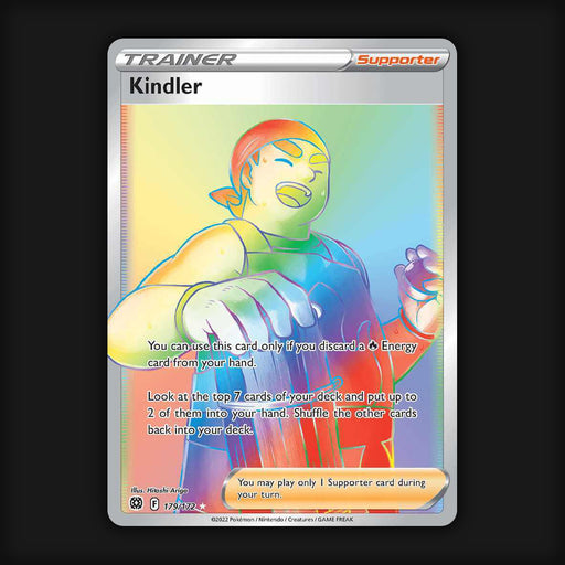 Pokemon TCG Kindler 179/172 Secret Rainbow Rare Brilliant Stars NM